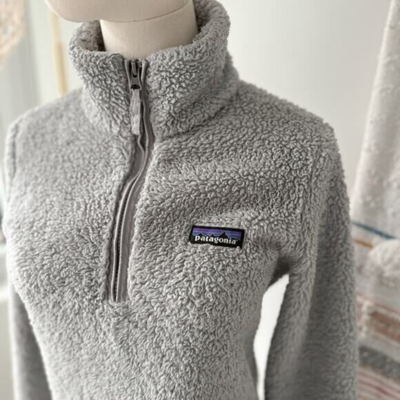 Patagonia Los Gatos Grey Fleece 1/4 Zip Pullover Sweater Women’s Size XS - Picture 2 of 10